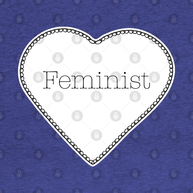 Feminist Heart T-Shirt by FeministShirts